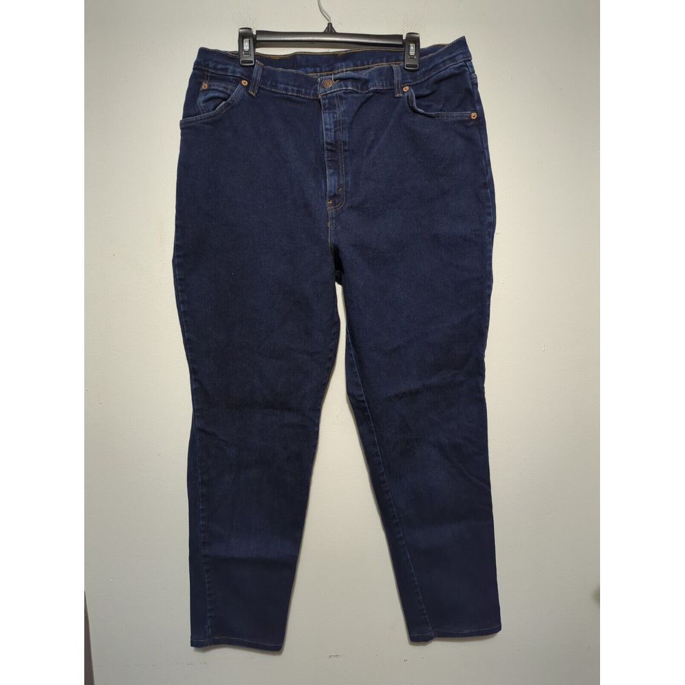 Levi Strauss Tailored Jeans Dark Wash Straight Leg Womens Size M